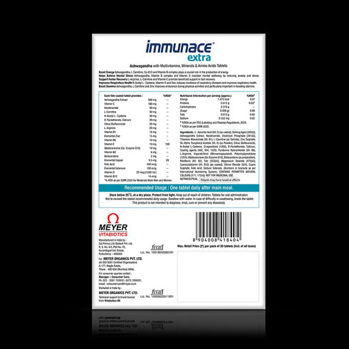 Vitabiotics Immunace Extra Tablets